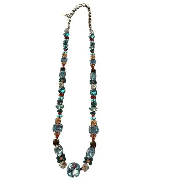 Sorrelli Crystal Silver Tone Statement Necklace - Picture 3 of 10